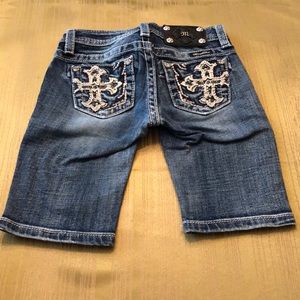 Miss Me Kids Bling Bermuda shorts
